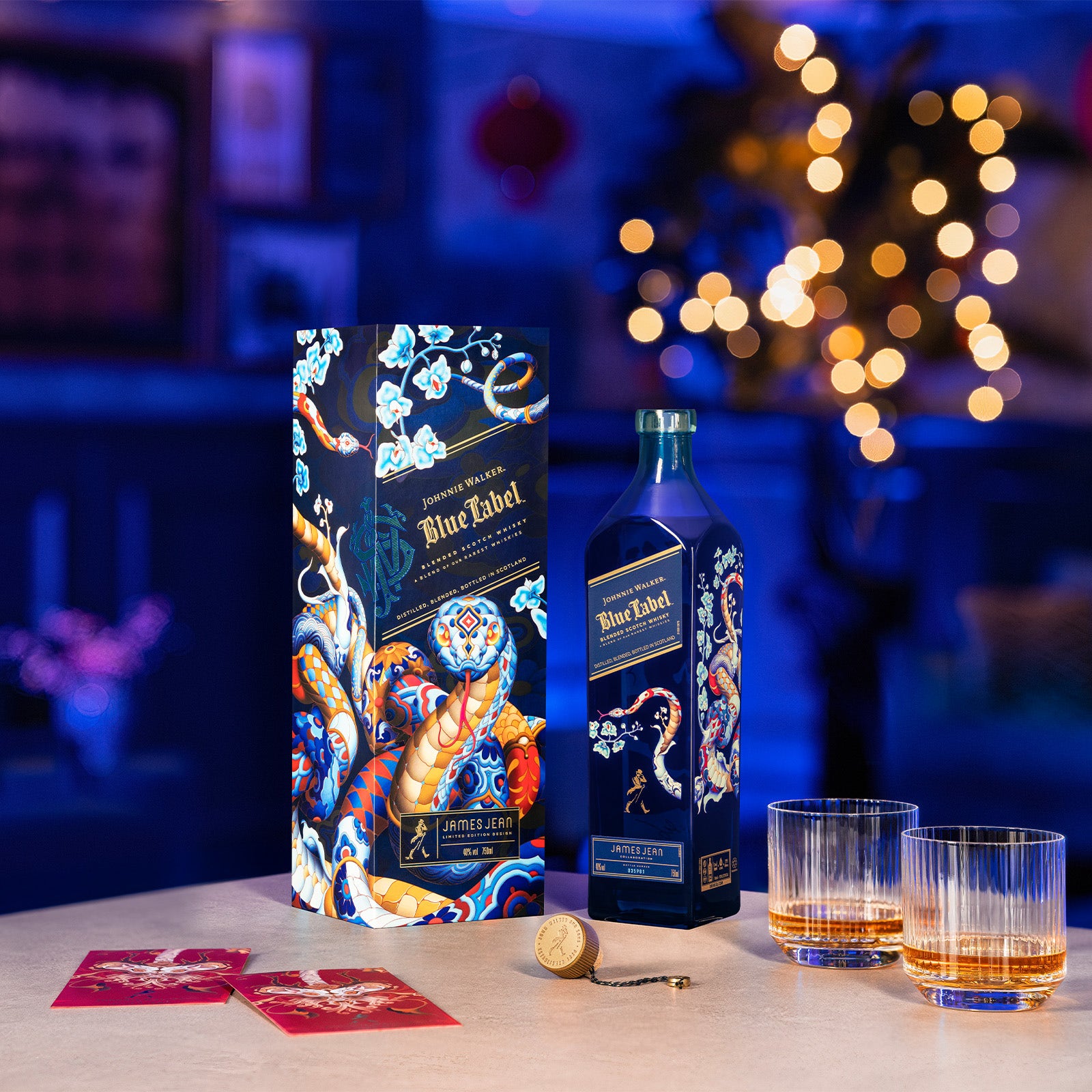 Johnnie Walker Blue Lunar New Year Snake 1L | Cairns Airport | Aelia Duty Free Shopping