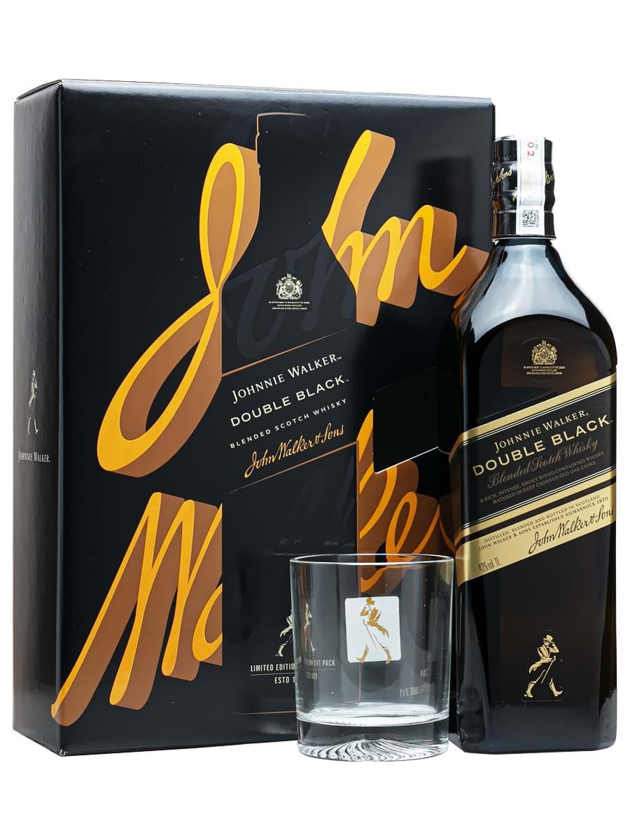 Johnnie Walker Double Black 1 lít - Set hộp quà Tết Giáp Thìn 2024 - Sành Rượu