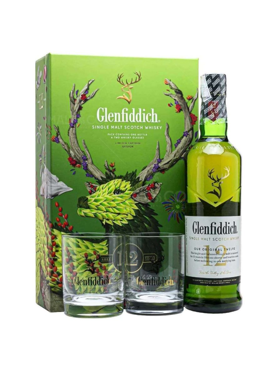 Glenfiddich 12 hộp quà năm 2025