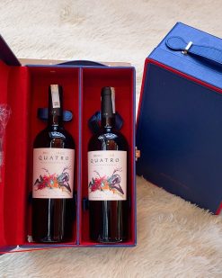 MONTGRAS RESERVA QUATRO - HỘP DA 2 CHAI MÀU XANH