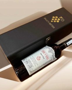 Hộp da 1 Chai Rượu Vang Đỏ Terre Di Sera