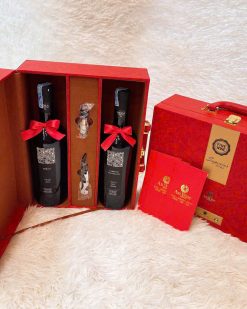 COMBO PIERA MERLOT , PIERA CABERNET SAUVIGNON - HỘP QUÀ VALI ĐỎ 2 CHAI