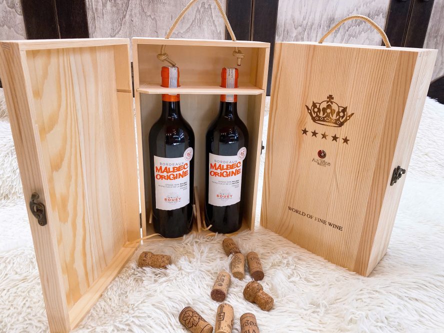 Bordeaux Malbec Origine - Hộp gỗ đôi