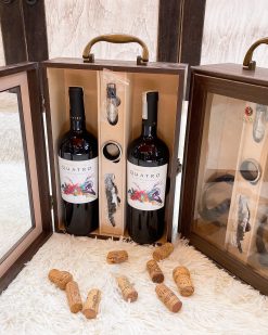 MONTGRAS RESEVAR QUATRO - HỘP SƠN MÀI 2 NẮP KÍNH