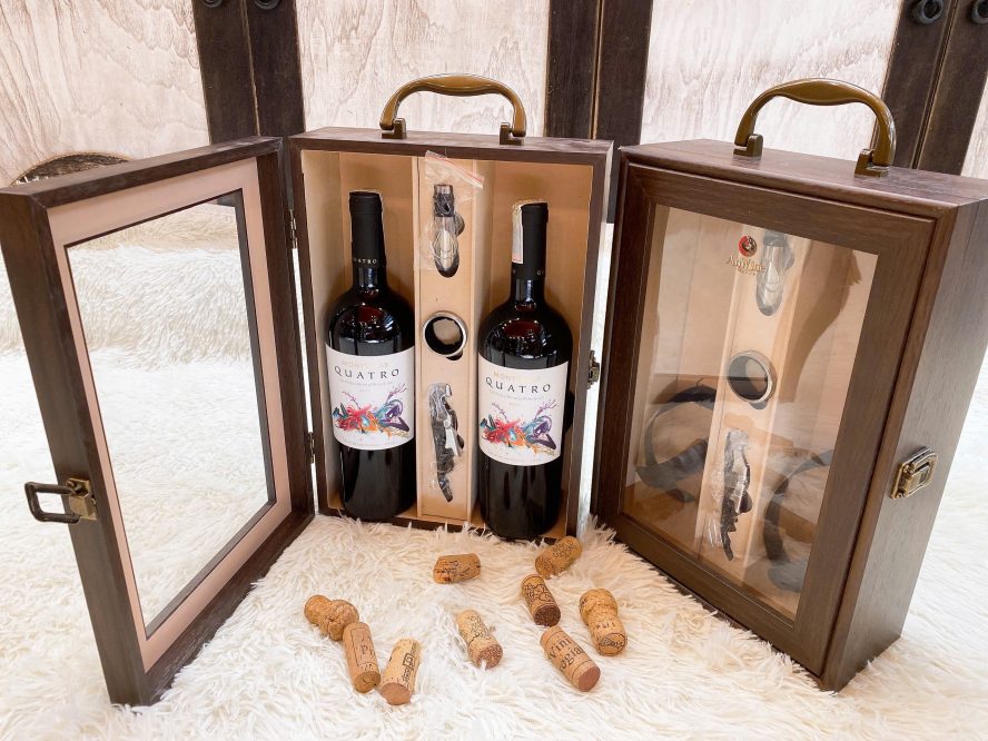 MONTGRAS RESEVAR QUATRO - HỘP SƠN MÀI 2 NẮP KÍNH